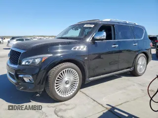 2015 Infiniti QX80 with VIN JN8AZ2ND4F9770731, listed as a Copart auction lot 50446635 with 160,210 mi miles and Clean Title. Bid and sale history available at carsss.com. Image 1.