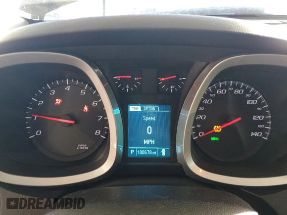 2015 Chevrolet Equinox LS z VIN 2GNALAEK2F6399142, wystawiony jako Copart lot #44582915 z przebiegiem 100 678 mil mil oraz Szkoda całkowita • Salvage title. Historia ofert i sprzedaży dostępna na DreamBid. Obrazek 9.