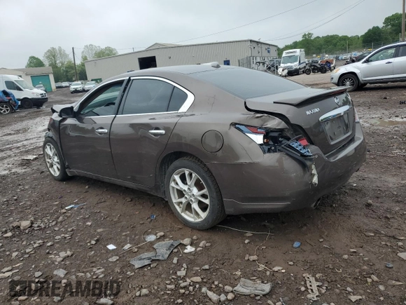 2014 Nissan Maxima SV z VIN 1N4AA5AP6EC439208, wystawiony jako Copart lot #55628955 z przebiegiem 167 773 mil mil oraz Szkoda całkowita • Salvage title. Historia ofert i sprzedaży dostępna na DreamBid. Obrazek 2.