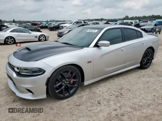 2020 Dodge Charger Scat Pack Widebody z VIN 2C3CDXGJ6LH175883, wystawiony jako Copart lot #59805515 z przebiegiem 27 322 mil mil oraz Szkoda całkowita • Salvage title. Historia ofert i sprzedaży dostępna na DreamBid. Obrazek 1.