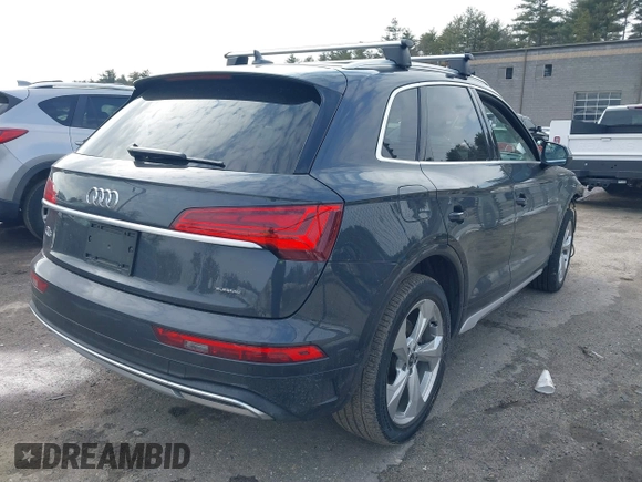 2021 Audi Q5 Prestige with VIN WA1CAAFY5M2050748, listed as a IAAI auction lot 41704470 with 55,162 mi miles. Bid and sale history available at carsss.com. Image 4.