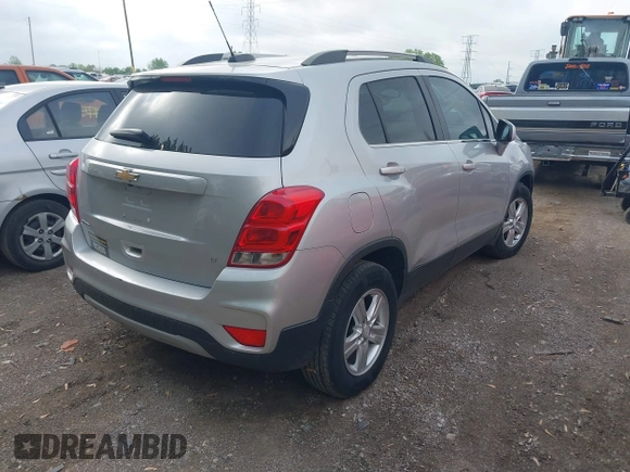 2018 Chevrolet Trax LT with VIN 3GNCJLSB7JL384770, listed as a IAAI auction lot 42176755 with 105,734 mi miles and . Bid and sale history available at carsss.com. Image 4.