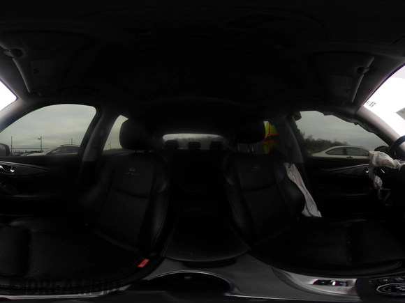 2014 Infiniti Q50 Hybrid Sport with VIN JN1AV7AR3EM703431, listed as a IAAI auction lot 41710414 with 213,611 mi miles. Bid and sale history available at carsss.com. Image 18.