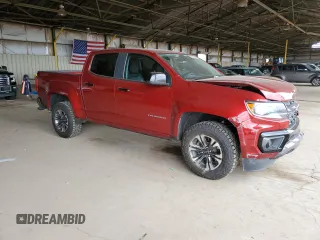 2022 Chevrolet Colorado 4WD Z71 with VIN 1GCGTDEN6N1106925, listed as a Copart auction lot 55877825 with 57,354 mi miles and Salvage title. Bid and sale history available at DreamBid. Image 4.