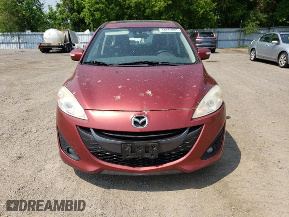 2014 Mazda 5 Grand Touring with VIN JM1CW2DL7E0168978, listed as a Copart auction lot 60662005 with 186,288 mi miles and Clean title. Bid and sale history available at DreamBid. Image 5.