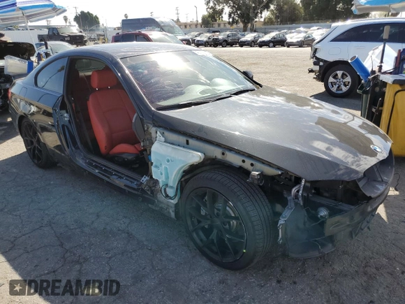 2012 BMW 3 Series 335is with VIN WBAKG1C5XCJ217018, listed as a Copart auction lot 46566545 with 57,465 mi miles and Salvage title. Bid and sale history available at DreamBid. Image 4.