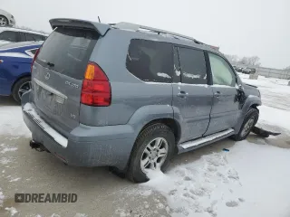 2006 Lexus GX 470 z VIN JTJBT20X460106465, wystawiony jako Copart lot #45705925 z przebiegiem 178 029 mil mil oraz Szkoda całkowita • Salvage title. Historia ofert i sprzedaży dostępna na DreamBid. Obrazek 3.