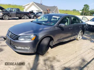 2015 Volkswagen Passat Limited Edition Edition with VIN 1VWAT7A32FC079205, listed as a Copart auction lot 61529005 with 104,355 mi miles and Salvage title. Bid and sale history available at DreamBid. Image 1.