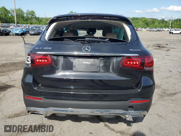 2021 Mercedes-Benz GLC 300 with VIN W1N0G8EB5MF977215, listed as a Copart auction lot 56537625 with Not provided miles and Salvage title. Bid and sale history available at DreamBid. Image 6.