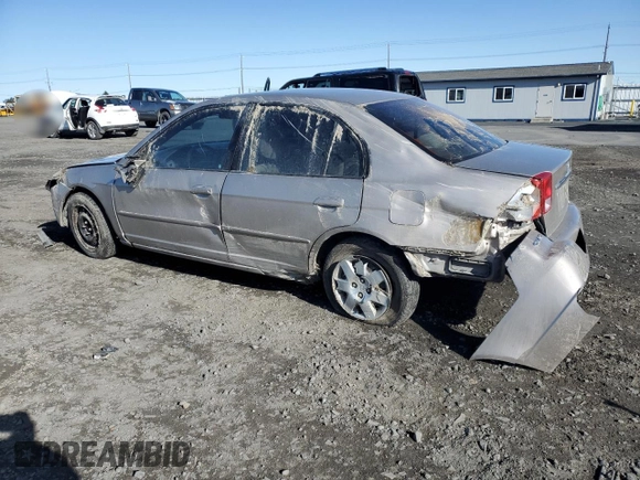 2002 Honda Civic EX with VIN 1HGES25712L014218, listed as a Copart auction lot 52325265 with 206,919 mi miles and Salvage Title. Bid and sale history available at DreamBid. Image 2.