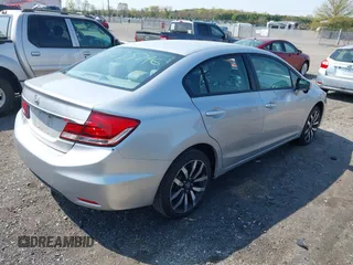 2015 Honda Civic Sedan EX-L with VIN 19XFB2F91FE055109, listed as a IAAI auction lot 42035796 with 199,557 mi miles. Bid and sale history available at carsss.com. Image 4.