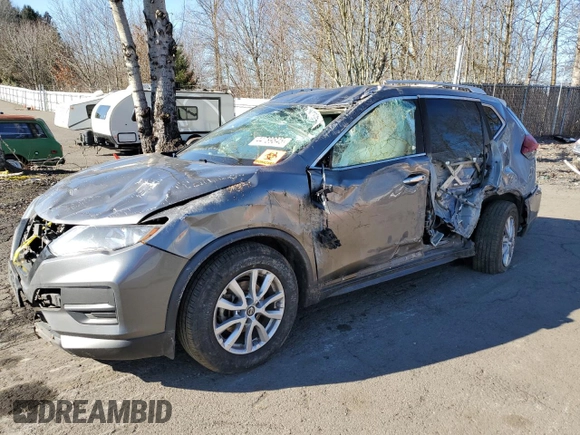 2020 Nissan Rogue SV with VIN KNMAT2MTXLP509682, listed as a Copart auction lot 44789845 with Not Provided miles and Salvage Title. Bid and sale history available at carsss.com. Image 1.
