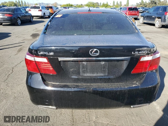 2008 Lexus LS 460 L with VIN JTHGL46F985027252, listed as a Copart auction lot 54337865 with Not provided miles and Non repairable. Bid and sale history available at DreamBid. Image 6.