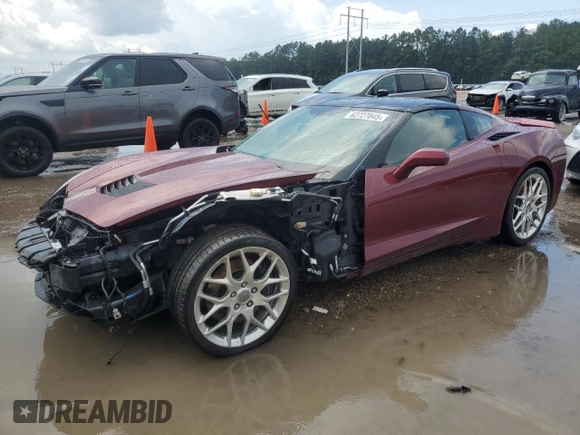 2016 Chevrolet Corvette Z51 3LT z VIN 1G1YM2D72G5115389, wystawiony jako Copart lot #62727045 z przebiegiem 76 872 mil mil oraz Szkoda całkowita • Salvage title. Historia ofert i sprzedaży dostępna na DreamBid. Obrazek 1.