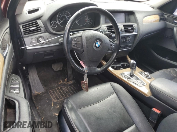 2013 BMW X3 xDrive28i with VIN 5UXWX9C5XDLK59597, listed as a Copart auction lot 54654005 with Not Provided miles and Clean Title. Bid and sale history available at DreamBid. Image 8.