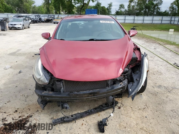 2014 Hyundai Elantra z VIN KMHDH6AH8EU025564, wystawiony jako Copart lot #51357165 z przebiegiem 87 044 mil mil oraz Szkody całkowita. Historia ofert i sprzedaży dostępna na DreamBid. Obrazek 5.