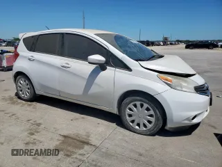 2015 Nissan Note S with VIN 3N1CE2CP6FL420914, listed as a Copart auction lot 53497155 with Not provided miles and Salvage title. Bid and sale history available at DreamBid. Image 4.