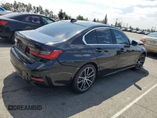 2020 BMW 3 Series 330i xDrive with VIN 3MW5R7J05L8B18216, listed as a Copart auction lot 54901945 with 47,802 mi miles and Salvage Title. Bid and sale history available at carsss.com. Image 3.