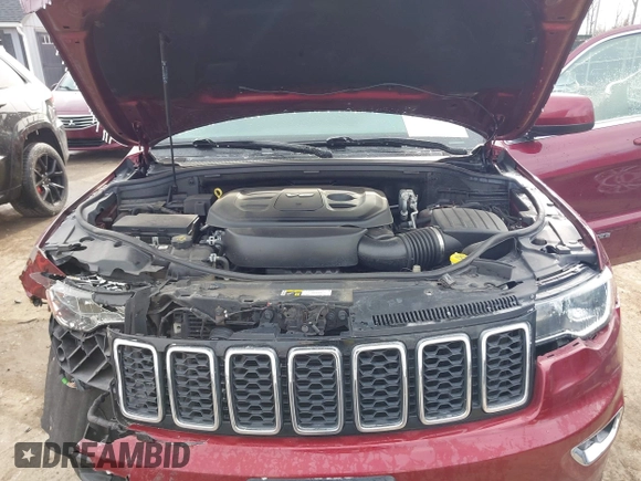 2017 Jeep Grand Cherokee Laredo with VIN 1C4RJFAG1HC844965, listed as a IAAI auction lot 41606739 with 82,144 mi miles. Bid and sale history available at carsss.com. Image 10.