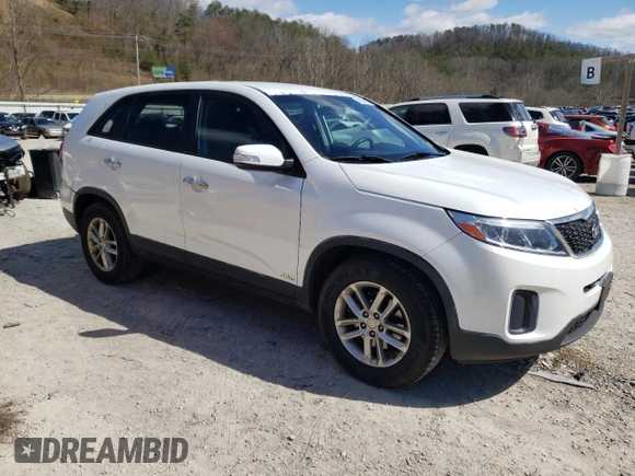 2014 Kia Sorento LX with VIN 5XYKTCA63EG481383, listed as a Copart auction lot 48865185 with 105,118 mi miles and Salvage Title. Bid and sale history available at carsss.com. Image 4.