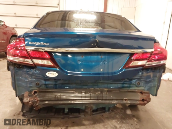 2015 Honda Civic Sedan LX with VIN 2HGFB2F51FH558237, listed as a IAAI auction lot 41986522 with 122,414 mi miles. Bid and sale history available at carsss.com. Image 6.