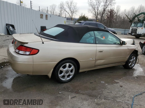 2000 Toyota Solara SE with VIN 2T1FF22P8YC368586, listed as a Copart auction lot 83612734 with Not Provided miles and Non Repairable. Bid and sale history available at DreamBid. Image 3.