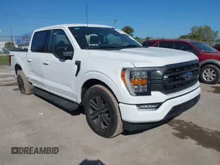 2023 Ford F-150 XL with VIN 1FTEW1C57PFC48190, listed as a IAAI auction lot 41696009 with 34,776 mi miles. Bid and sale history available at carsss.com. Image 1.