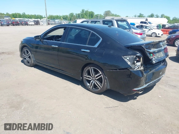 2016 Honda Accord Touring with VIN 1HGCR3F93GA036152, listed as a IAAI auction lot 42134354 with 233,311 mi miles and . Bid and sale history available at DreamBid. Image 3.