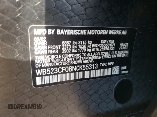 2022 BMW iX xDrive50 z VIN WB523CF08NCK55313, wystawiony jako Copart lot #47617474 z przebiegiem 22 610 mil mil oraz . Historia ofert i sprzedaży dostępna na DreamBid. Obrazek 14.