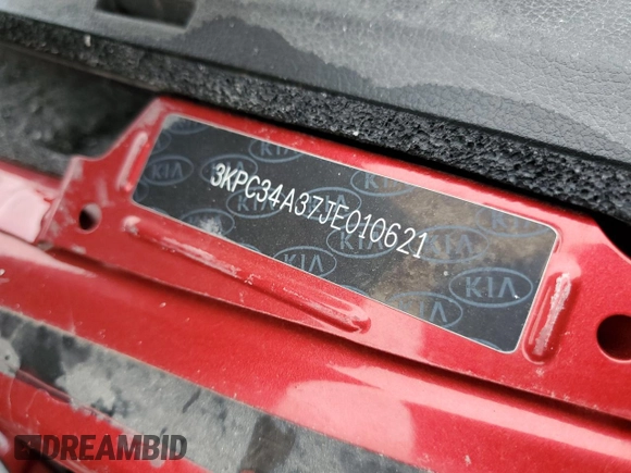 2018 Hyundai Accent Limited with VIN 3KPC34A37JE010621, listed as a Copart auction lot 40068504 with 40,445 mi miles and Salvage Title. Bid and sale history available at carsss.com. Image 6.