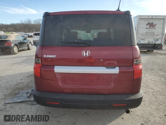2009 Honda Element EX with VIN 5J6YH27749L003659, listed as a Copart auction lot 47263835 with 181,479 mi miles and Salvage Title. Bid and sale history available at DreamBid. Image 6.