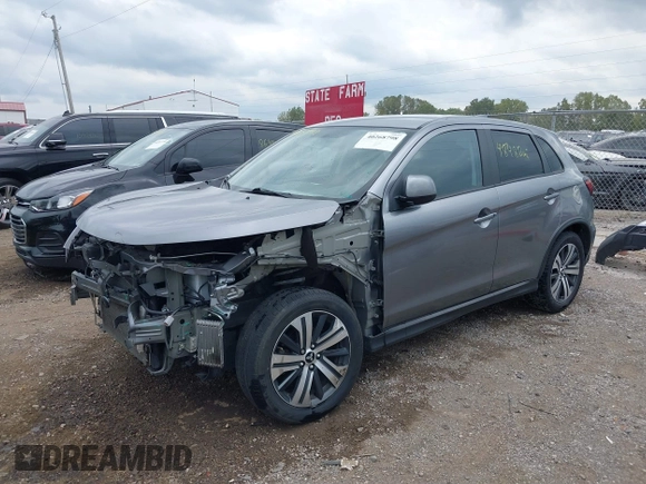 2020 Mitsubishi Outlander Sport ES 2.0 with VIN JA4AR3AU0LU007955, listed as a IAAI auction lot 40268798 with 48,488 mi miles. Bid and sale history available at carsss.com. Image 17.