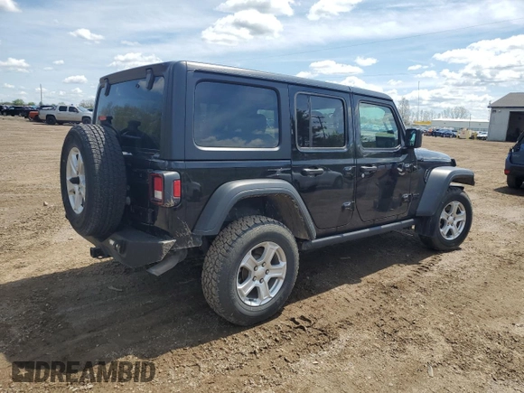 2023 Jeep Wrangler Sport S with VIN 1C4HJXDN9PW564543, listed as a Copart auction lot 56192945 with 42,015 mi miles and Salvage title. Bid and sale history available at DreamBid. Image 3.