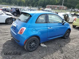 2015 FIAT 500 Pop with VIN 3C3CFFAR0FT582161, listed as a Copart auction lot 71490794 with 88,262 mi miles and Salvage Title. Bid and sale history available at carsss.com. Image 3.