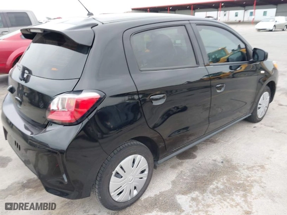 2024 Mitsubishi Mirage ES with VIN ML32AUHJ6RH005196, listed as a IAAI auction lot 41536928 with 8,167 mi miles. Bid and sale history available at carsss.com. Image 4.