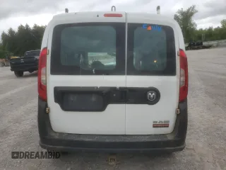 2017 Ram ProMaster City Cargo Tradesman with VIN ZFBERFAB0H6E22587, listed as a Copart auction lot 60967655 with 105,237 mi miles and Salvage title. Bid and sale history available at DreamBid. Image 6.
