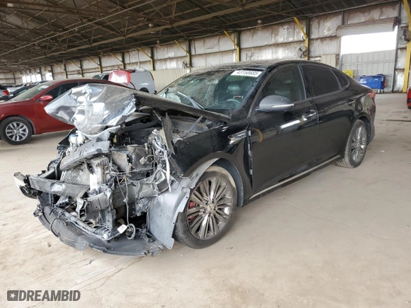 2017 Kia Optima SX Limited with VIN 5XXGV4L20HG129824, listed as a Copart auction lot 43150685 with 130,584 mi miles and Salvage Title. Bid and sale history available at carsss.com. Image 1.