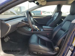 2021 Tesla Model 3 Long Range with VIN 5YJ3E1EB8MF003072, listed as a Copart auction lot 45596845 with 72,862 mi miles and Salvage Title. Bid and sale history available at DreamBid. Image 7.