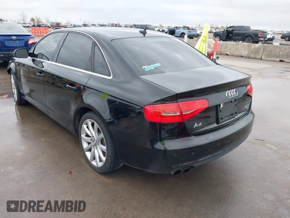 2013 Audi A4 Premium Plus with VIN WAUFFAFL1DN028279, listed as a IAAI auction lot 41085916 with 147,644 mi miles. Bid and sale history available at carsss.com. Image 3.