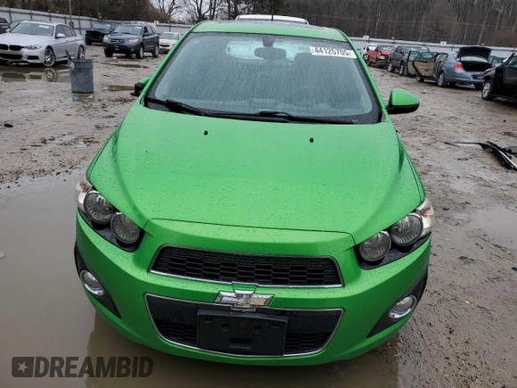 2014 Chevrolet Sonic LT with VIN 1G1JC6SH9E4219906, listed as a Copart auction lot 44125705 with 91,121 mi miles and Salvage Title. Bid and sale history available at carsss.com. Image 5.