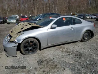 2004 Infiniti G35 Coupe w/Leather with VIN JNKCV54E14M823325, listed as a Copart auction lot 49989765 with 0 mi miles and Salvage Title. Bid and sale history available at carsss.com. Image 1.