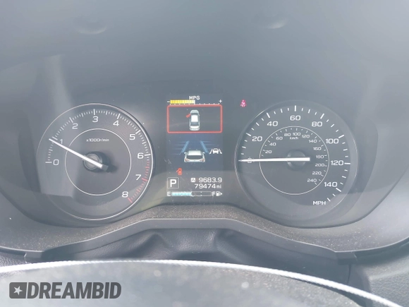 2019 Subaru Impreza with VIN 4S3GKAB67K3620703, listed as a IAAI auction lot 42284703 with 79,474 mi miles and . Bid and sale history available at DreamBid. Image 7.
