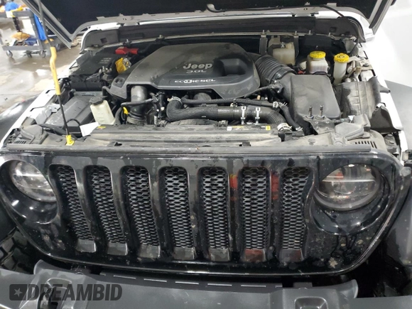 2022 Jeep Wrangler Unlimited Willys with VIN 1C4HJXDM7NW244562, listed as a Copart auction lot 79667744 with 47,157 mi miles and Salvage Title. Bid and sale history available at DreamBid. Image 13.