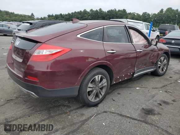 2014 Honda Crosstour EX-L with VIN 5J6TF2H54EL003281, listed as a Copart auction lot 71790424 with 124,527 mi miles and Salvage Title. Bid and sale history available at carsss.com. Image 3.