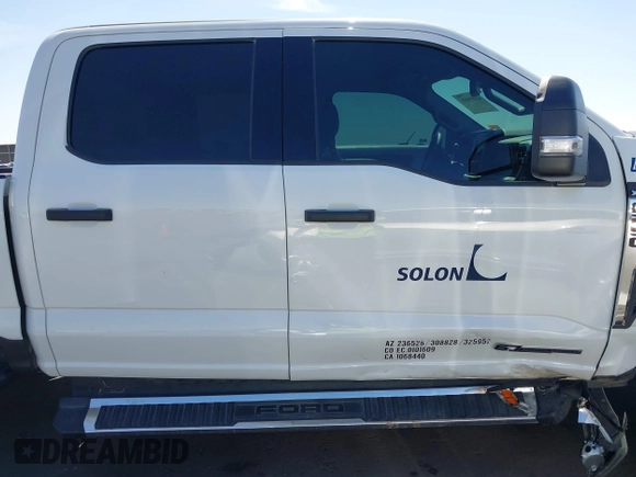 2023 Ford F-250 XL with VIN 1FT7W2BT2PEE13065, listed as a IAAI auction lot 42499481 with 21,948 mi miles and . Bid and sale history available at DreamBid. Image 14.