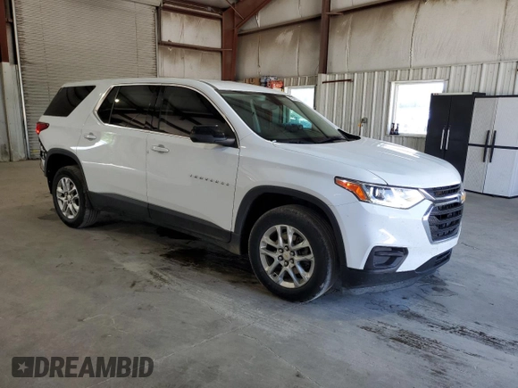 2021 Chevrolet Traverse LS with VIN 1GNERFKW6MJ179930, listed as a Copart auction lot 63435344 with 50,267 mi miles and Clean Title. Bid and sale history available at carsss.com. Image 4.