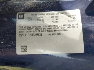 2010 Chevrolet Camaro 2SS z VIN 2G1FK1EJ9A9225884, wystawiony jako IAAI lot #42294998 z przebiegiem 197 908 mil mil oraz . Historia ofert i sprzedaży dostępna na DreamBid. Obrazek 9.