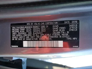 2018 Volvo XC60 Momentum с VIN LYVA22RK6JB069830, выставлен на аукционе Copart как лот 41773915 с пробегом 111 870 миль миль и Списание • Salvage title. История ставок и продаж доступна на DreamBid. Изображение 16.