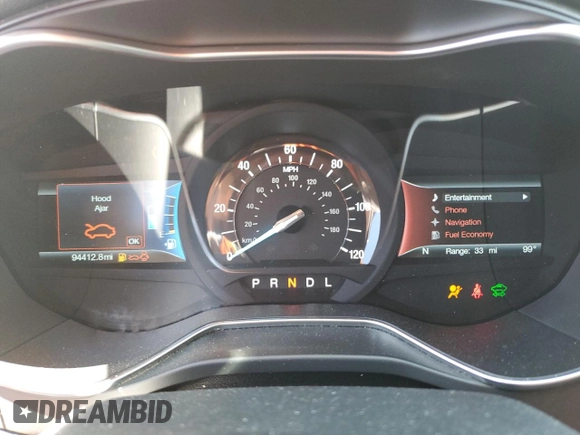 2017 Ford Fusion Titanium with VIN 3FA6P0SU1HR299506, listed as a Copart auction lot 62031915 with 94,412 mi miles and Salvage title. Bid and sale history available at DreamBid. Image 9.