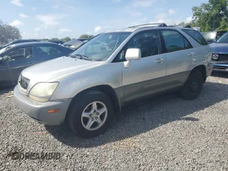 2002 Lexus RX 300 with VIN JTJHF10U320284993, listed as a Copart auction lot 52509035 with 214,336 mi miles and Salvage Title. Bid and sale history available at carsss.com. Image 1.
